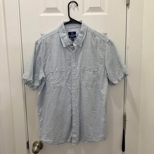 George Light Blue Short Sleeve Button-Down Shirt